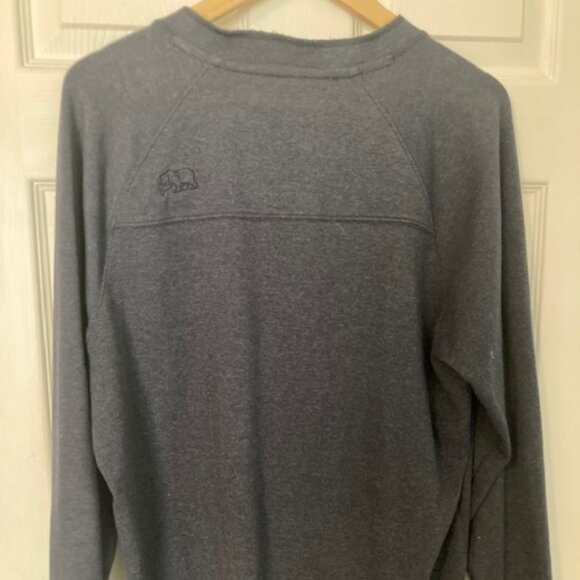 The Normal Brand Navy Blue LS Everyday Henley S L - Picture 2 of 3